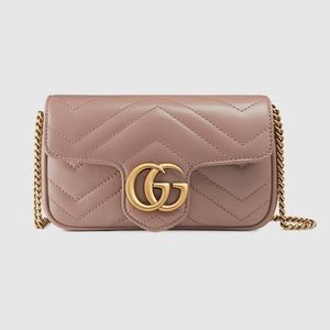 Gucci Marmont super mini porcelain rose